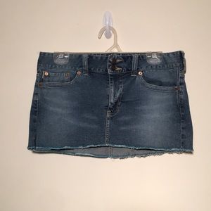 Hollister Denim/Jean Mini Skirt, Size 7